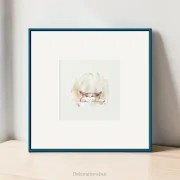Katze - Miniatur, Aquarell Kunstdruck auf Büttenpapier