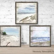 Darß, Küstenbilder, Kunstdruck, Set Wandbilder Shabby Chic