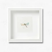 LIEBELLE in Pastell - Aquarell Miniatur Kunstdruck auf Büttenpapier