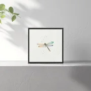 LIEBELLE in Pastell - Aquarell Miniatur Kunstdruck auf Büttenpapier