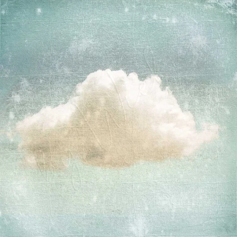 Wandbild Wolkenzauber im romantischen Shabby Chic, Landhausstil