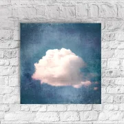 Wolkenzauber, Wandbild im Vintage Style, Shabby-Chic, Landhausstil als Leinwandbild