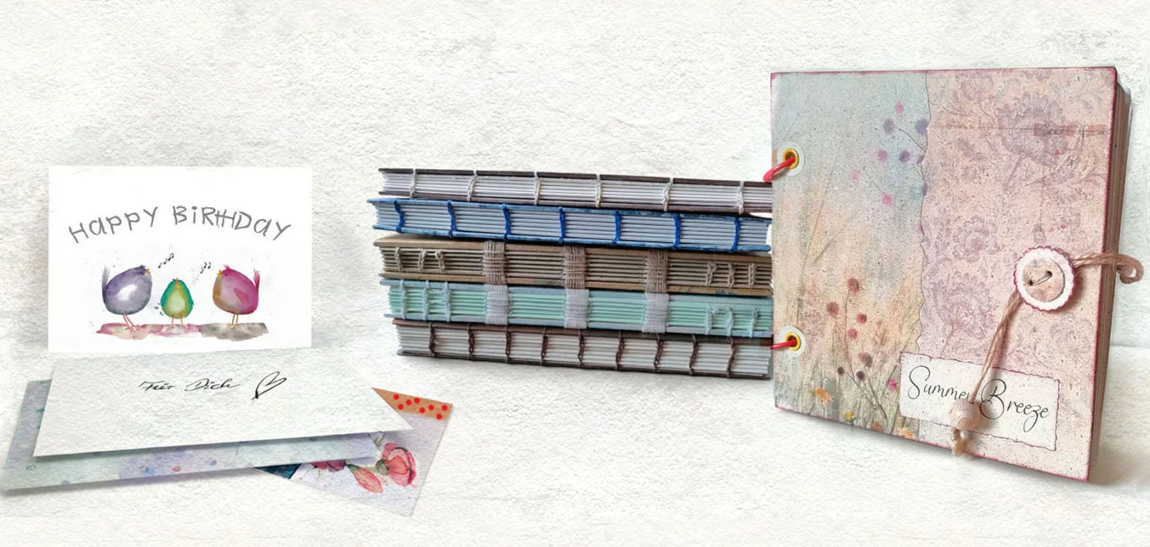 Papeterie, handgebundene Notizbücher Alben, Karten, Papier Scrapbooking Journaling