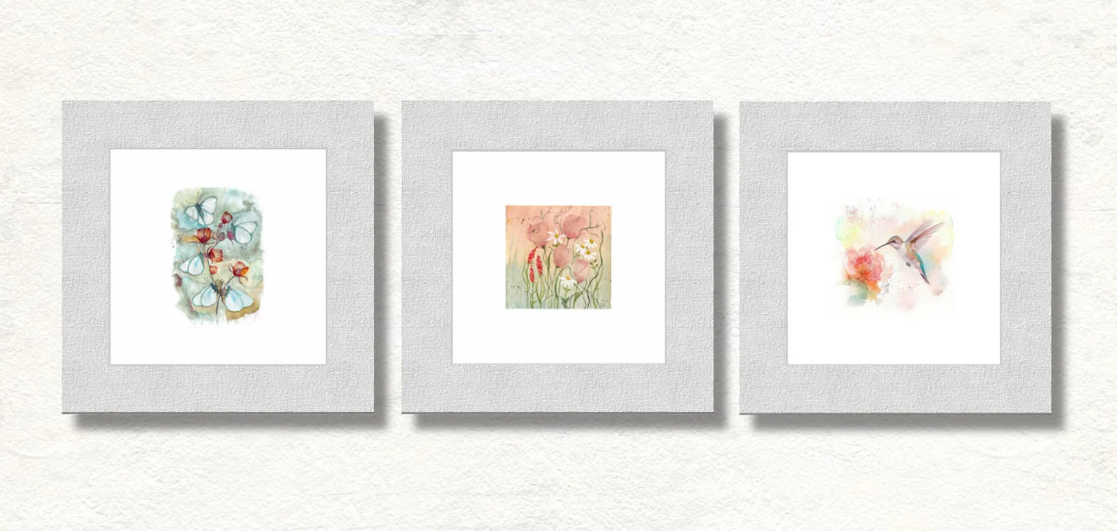 Handgemaltes und Prints, Aquarelle und Acrylbilder